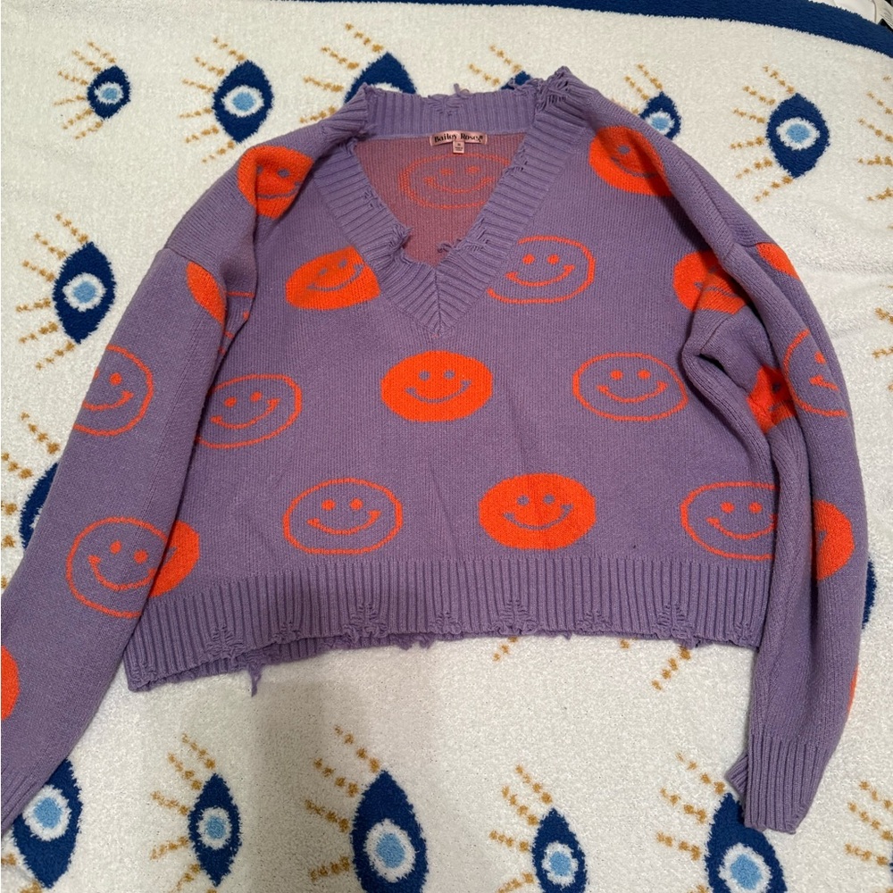 Smiley face sweater